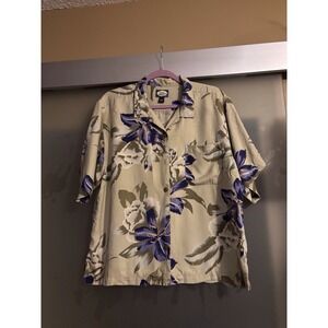 Tommy Bahamas 100% Silk Short Sleeved Mens Size L